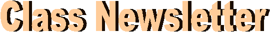 Class Newsletter